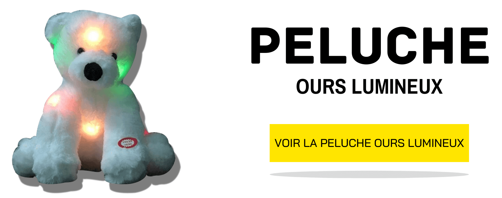 Ours Lumineux Noël  Mon Ours en Peluche