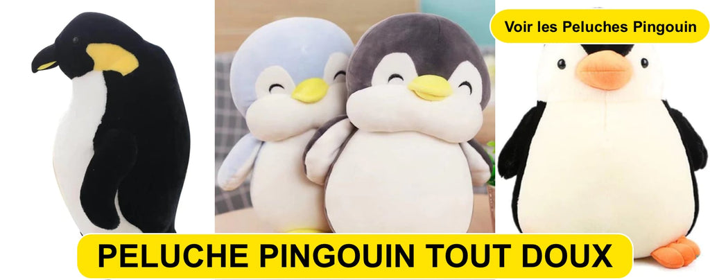 Peluche suave de pingüino