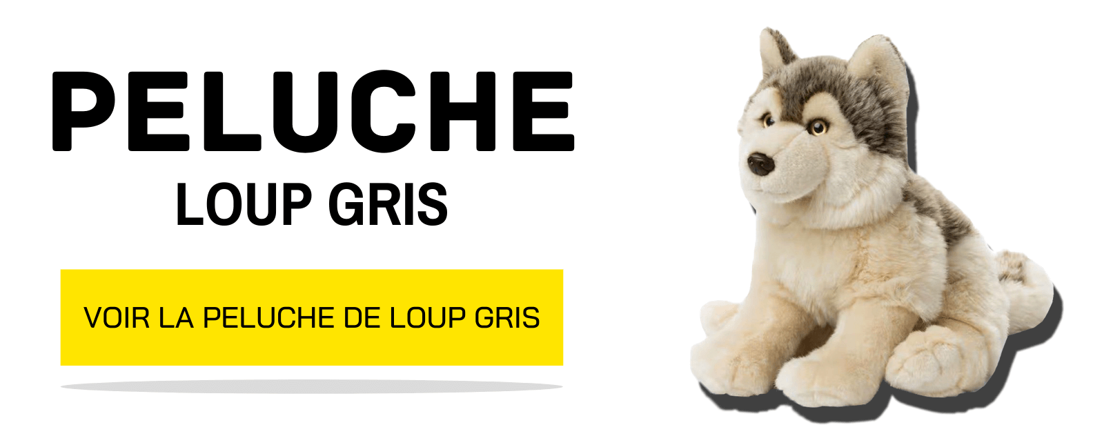 Peluche de Loup Gris