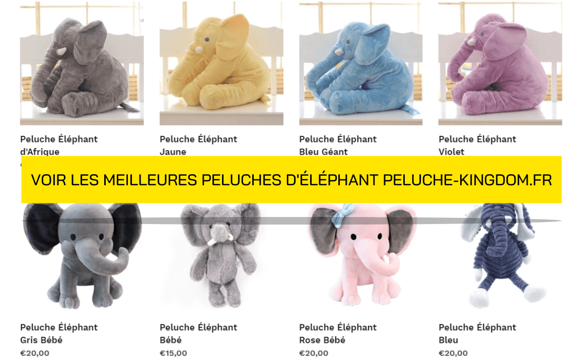 Peluches d'Elephant