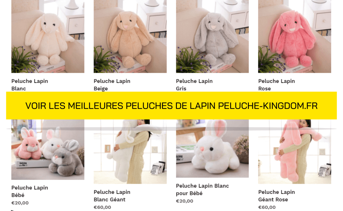 Peluches de conejo para niños