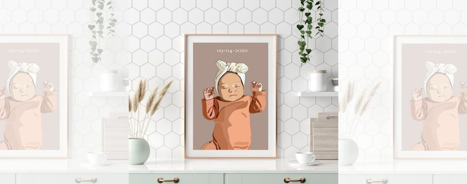 A Personalized Poster as a Birth Gift for a Baby's First Birthday