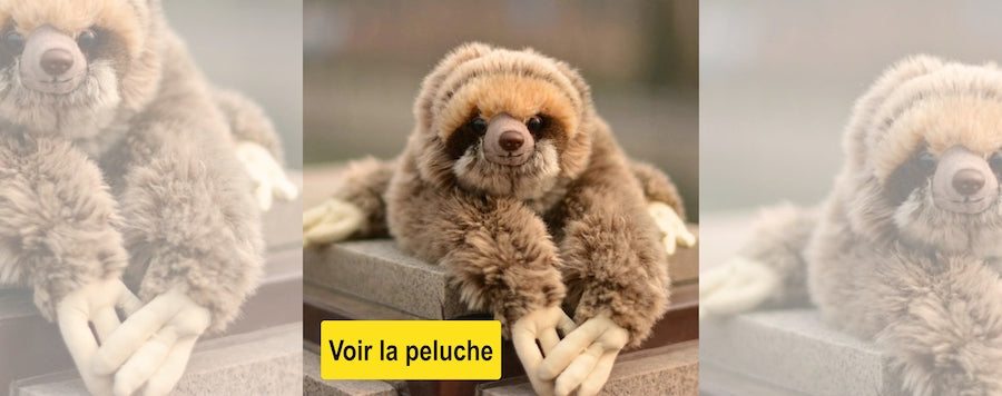 Realistic sloth plush toy