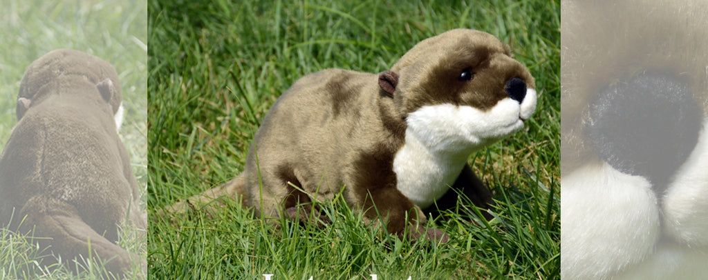 magnificent realistic otter soft toy