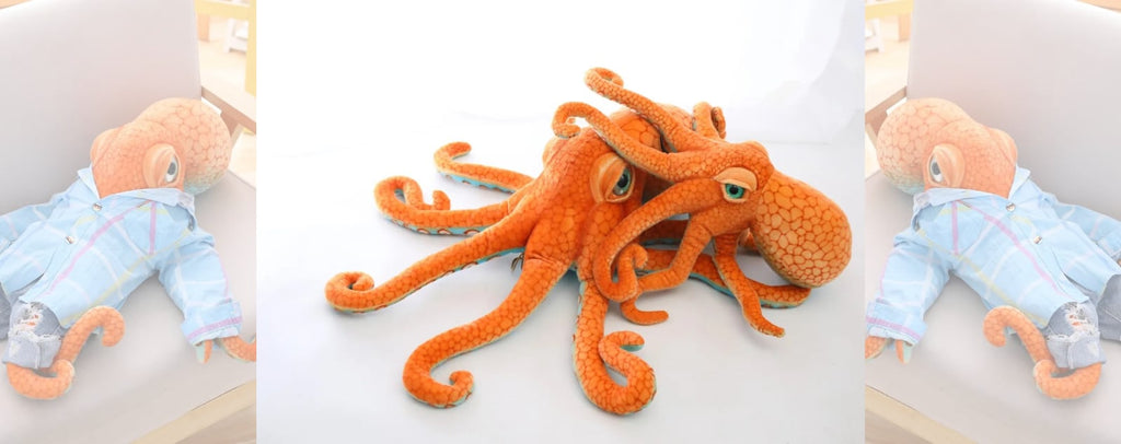 realistic octopus plush toy