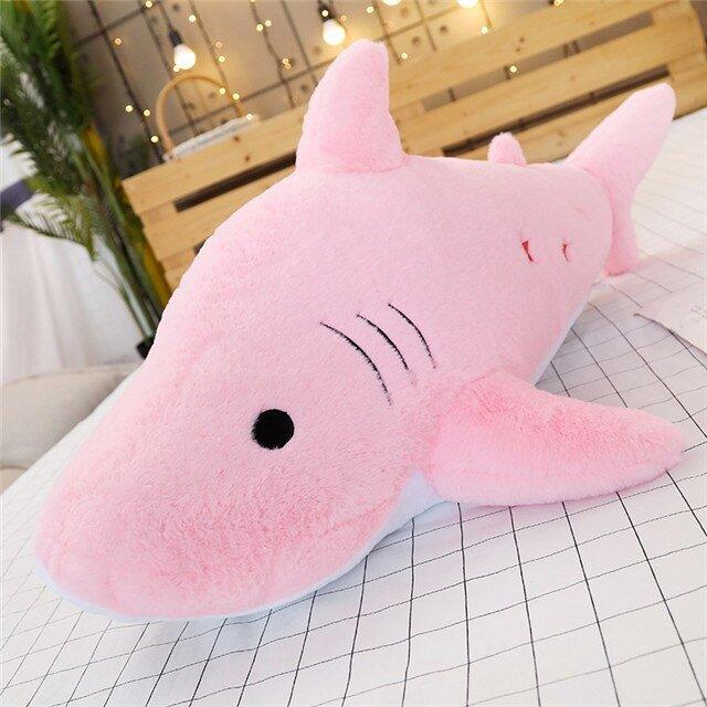 Bouillotte requin en velours pour enfants, chauffe-mains en