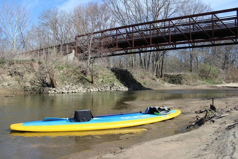 paddle board on a river