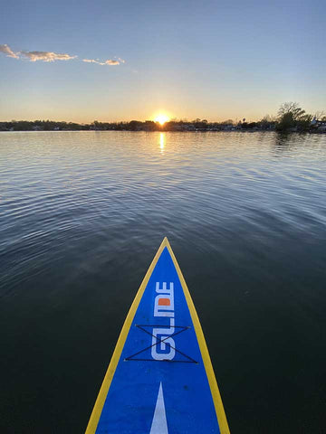 paddle board on a lake