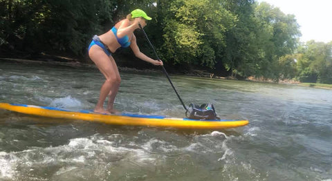 paddle board on a river