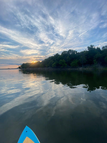 paddle board on a lake