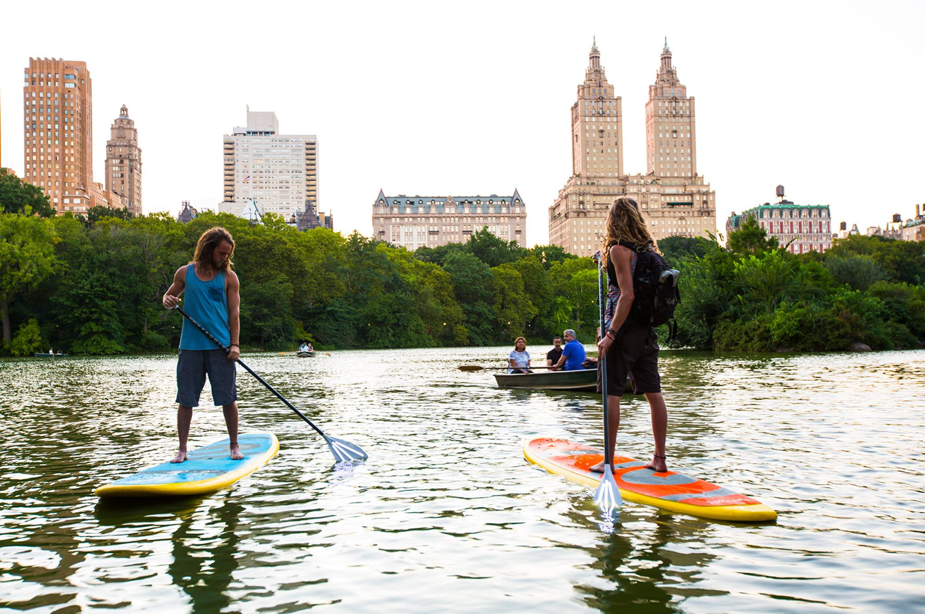 paddle boarding