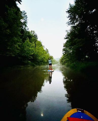 paddle boards on flatwater