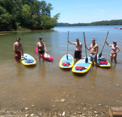people with paddle boards in Tennessee