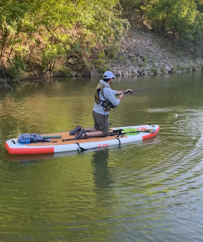 paddle board fishing