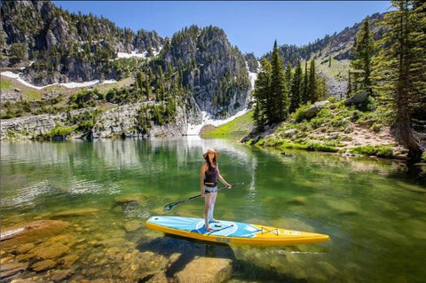Bloomington Lake Idaho is a beautiful spot for sup yoga, bring your inflatable paddle board!