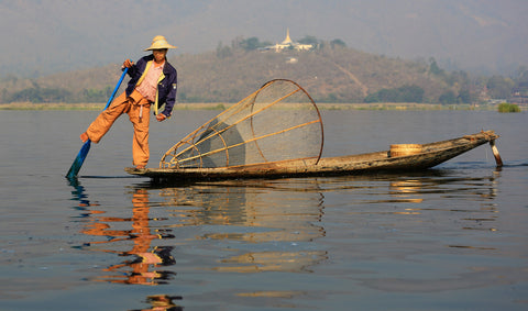 an early paddle board