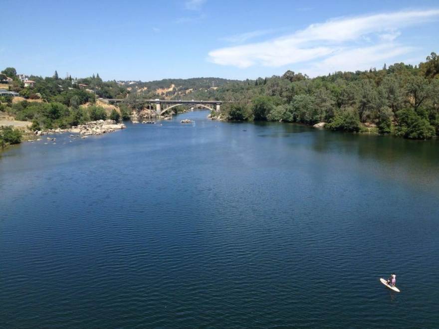 paddle board on lake natoma