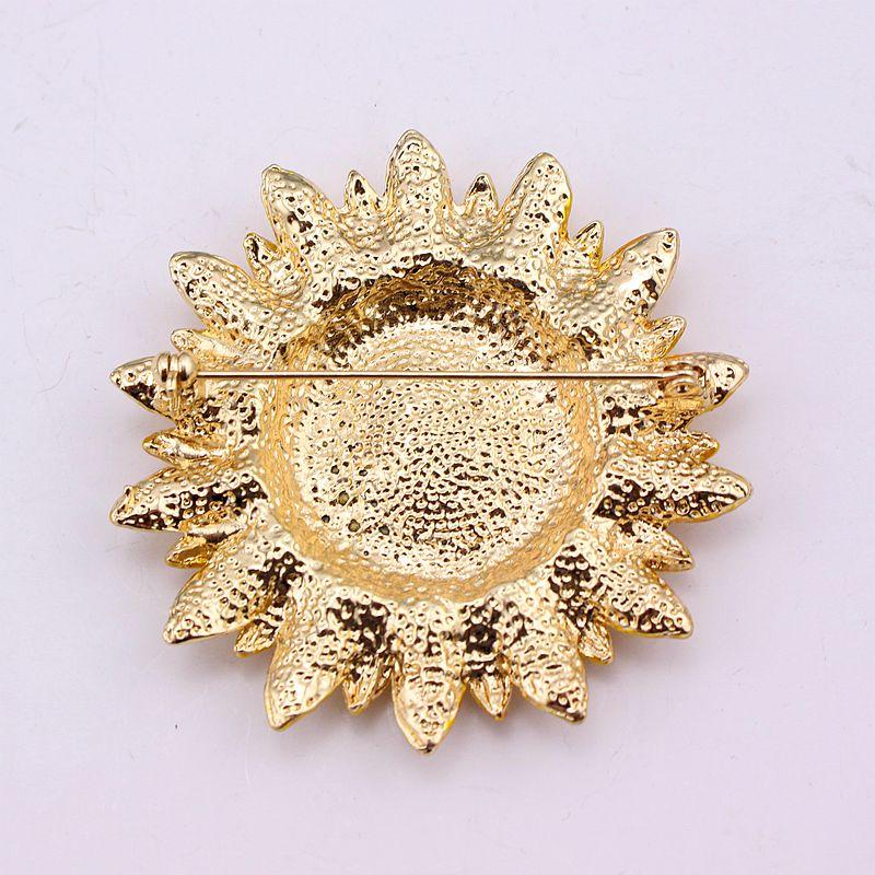 sunflower brooch