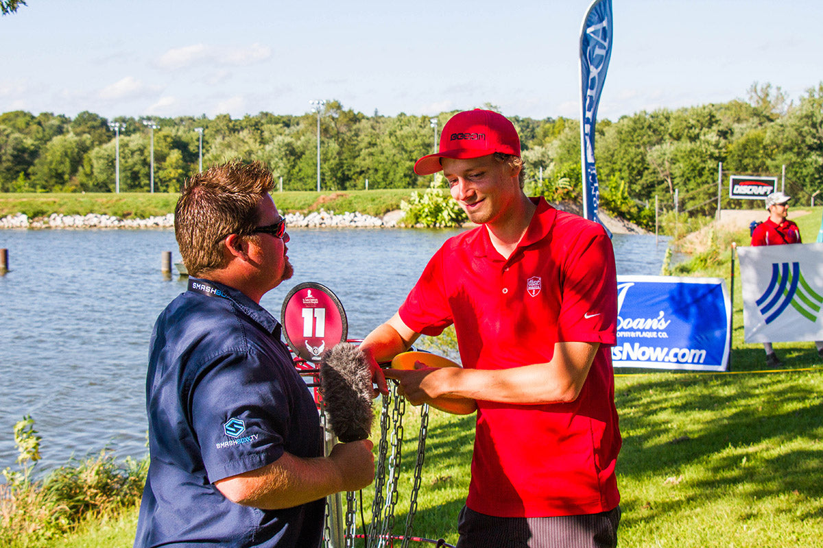 Terry interviewing Simon Lizotte