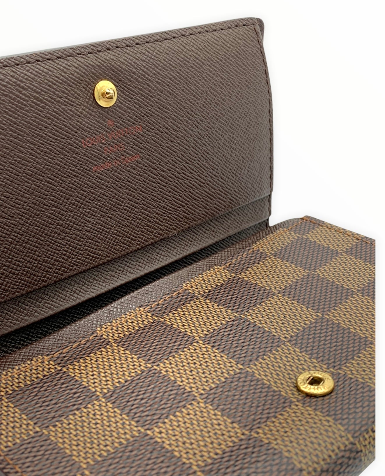 VUITTON Damier Ebene Tri-fold Zip Wallet – Couture