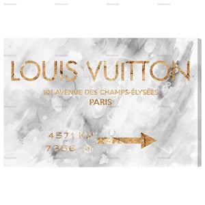 Louis Vuitton Road Sign, 20x30 Canvas – Le'Blanc Home Boutique