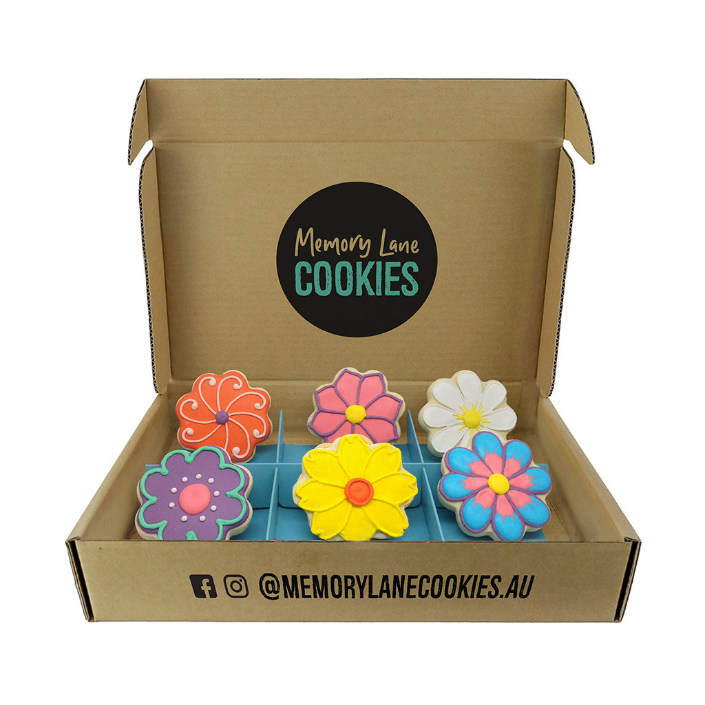 Thinking of You Flower Cookie Gift Box Australia