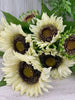 Artificial Sunflower flower bush - cream - Greenery Marketartificial flowers25841