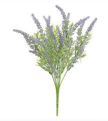 Artificial Filler Flower Bush - White and Purple - Greenery Market