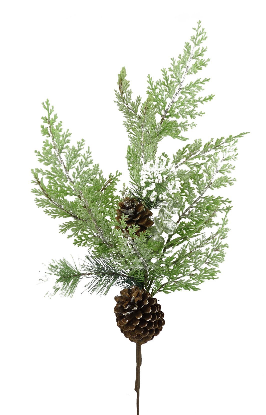 Winter pine spray with snow - Greenery Market