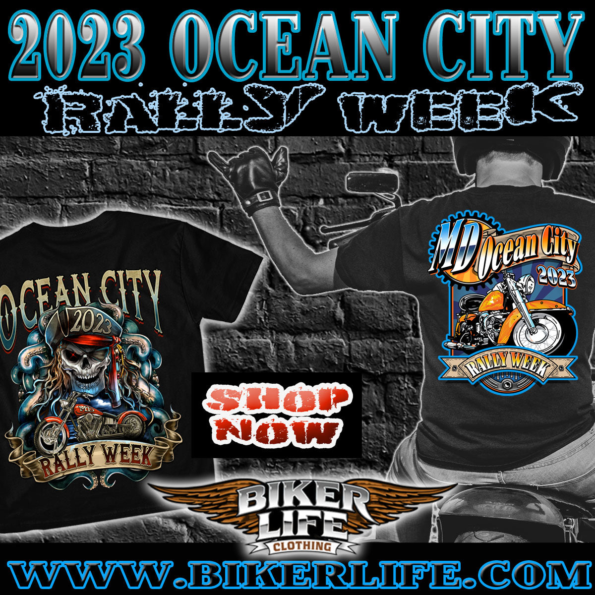 8+ Bike Week T Shirts