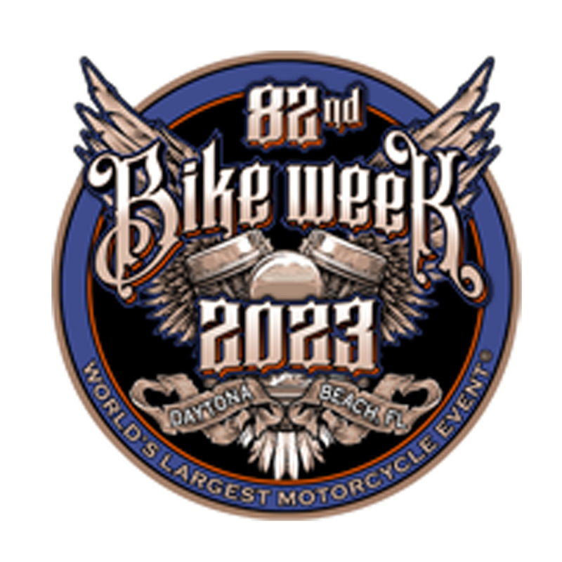 2023 Bike Week Daytona Beach Official Logo Sticker Biker Life Clothing
