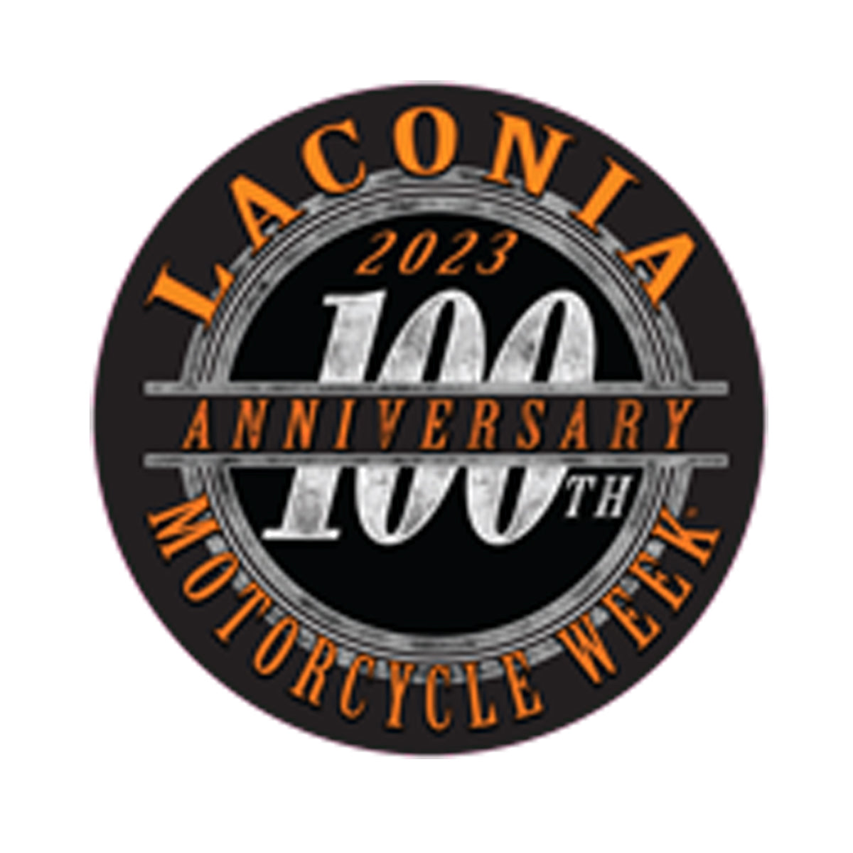 2023 Laconia Motorcycle Week Circle Year Decal Sticker Biker Life
