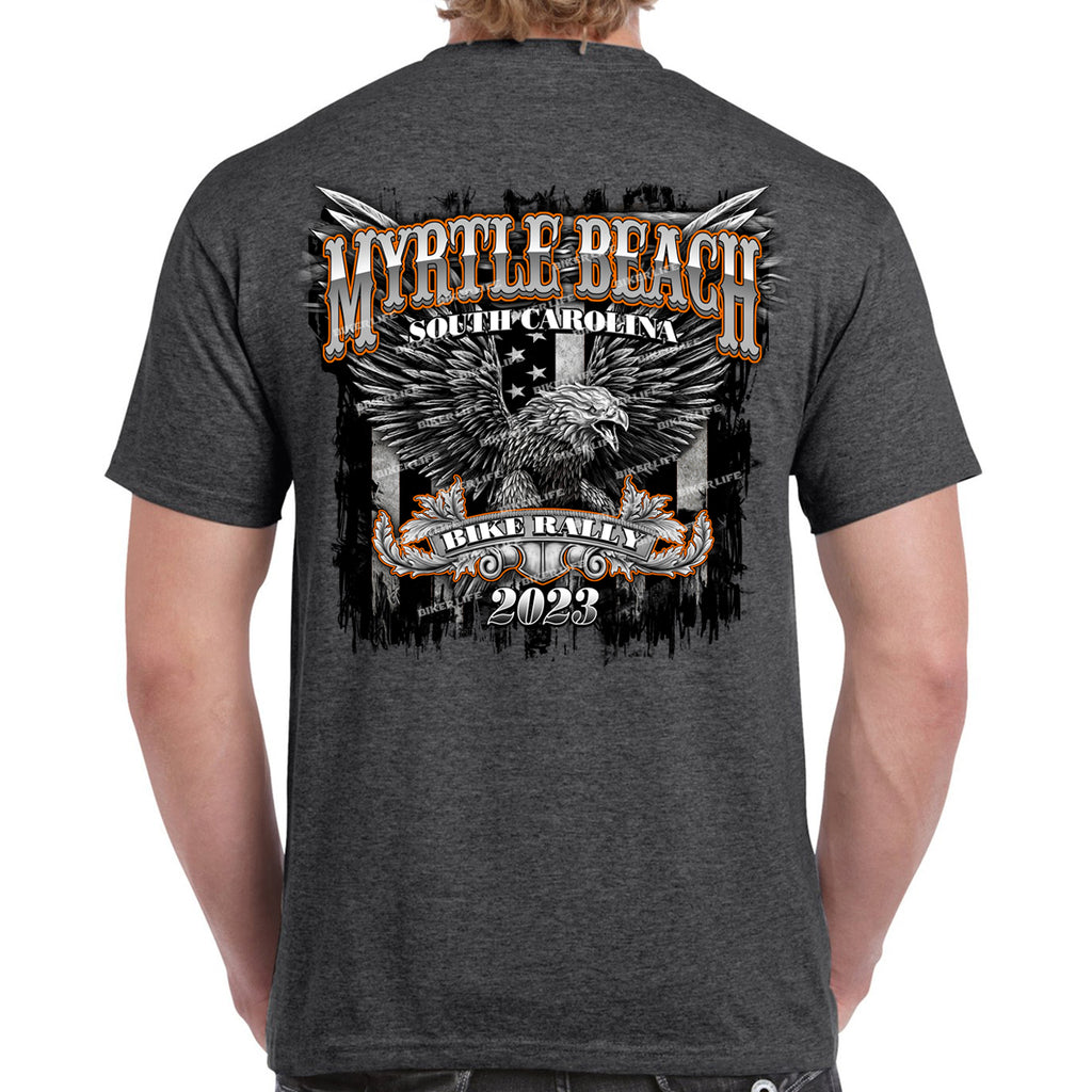 2023 Myrtle Beach Bike Rally White Eagle T-Shirt