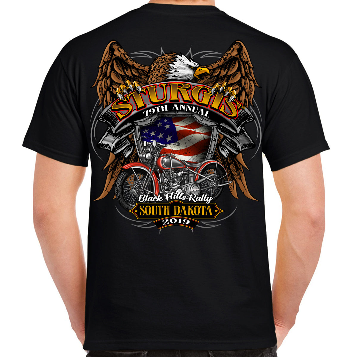2019 Sturgis Black Hills Rally Rebel Rider T-Shirt | eBay