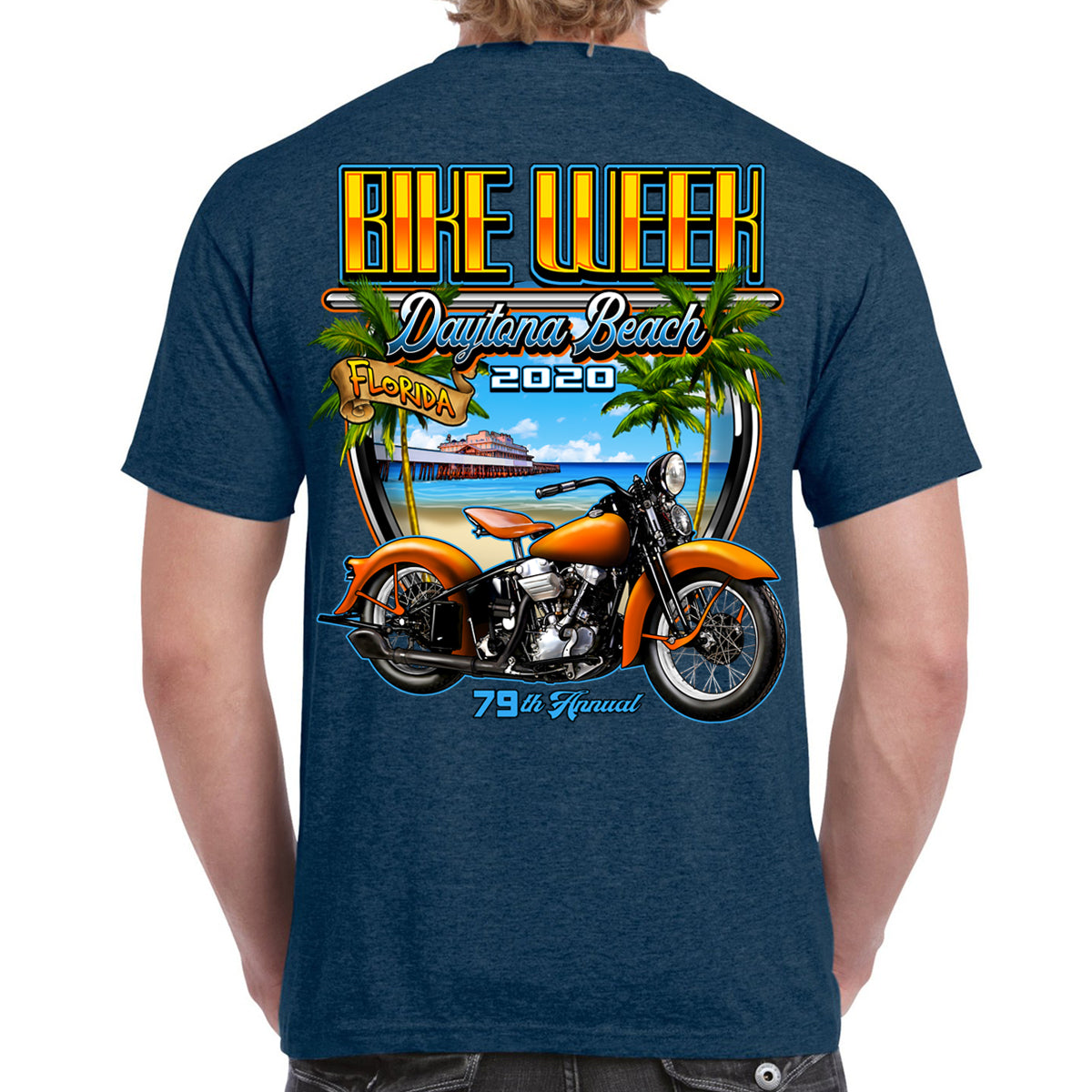 2020 Bike Week Daytona Beach Beach Shield T-Shirt | eBay