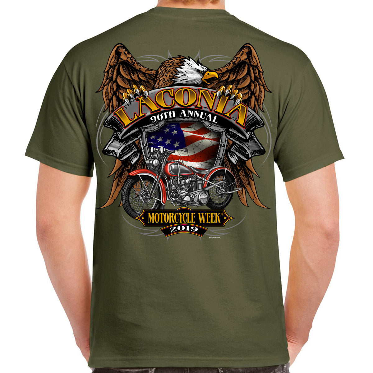 2019 LACONIA MOTORCYCLE Week Rebel Rider TShirt 8.24 PicClick