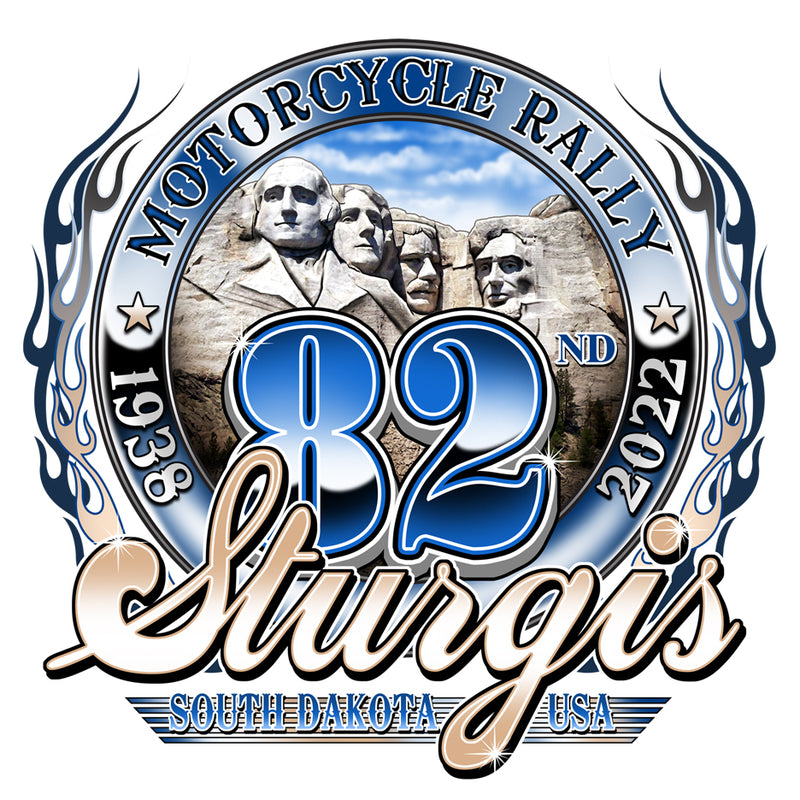 2022 Sturgis Motorcycle Rally Rushmore Sticker Biker Life Clothing