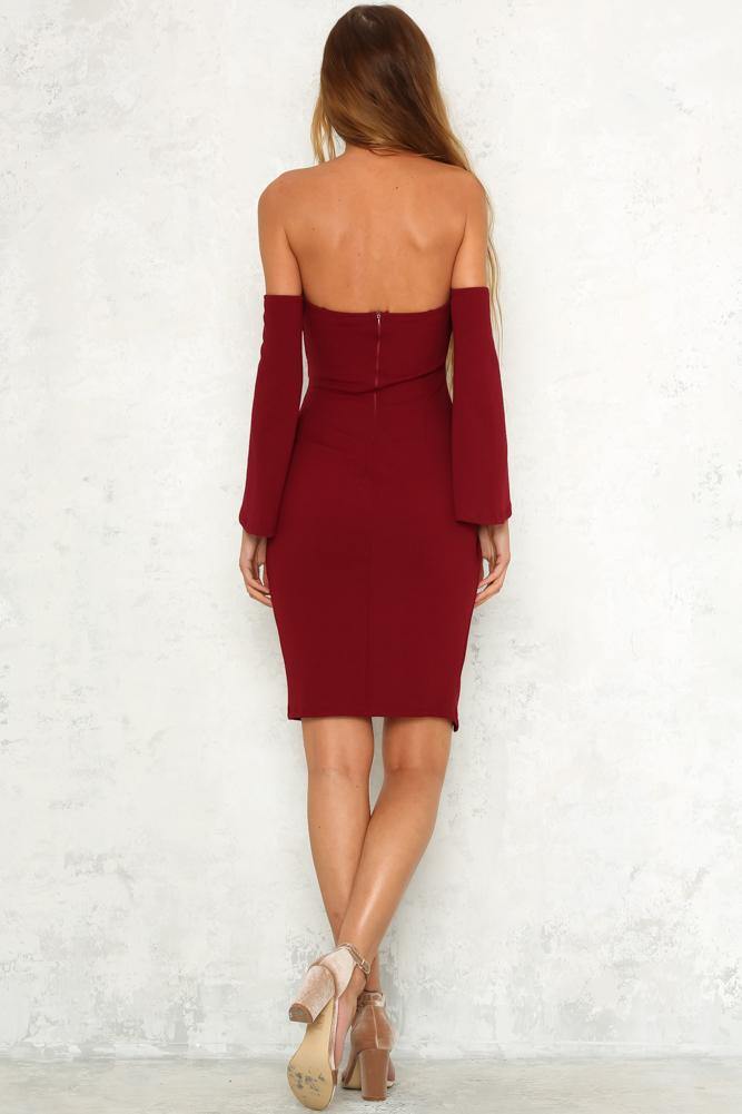 Digital Love Dress Wine | Hello Molly