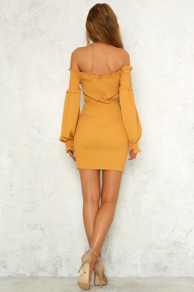 Intermission Dress Mustard | Hello Molly