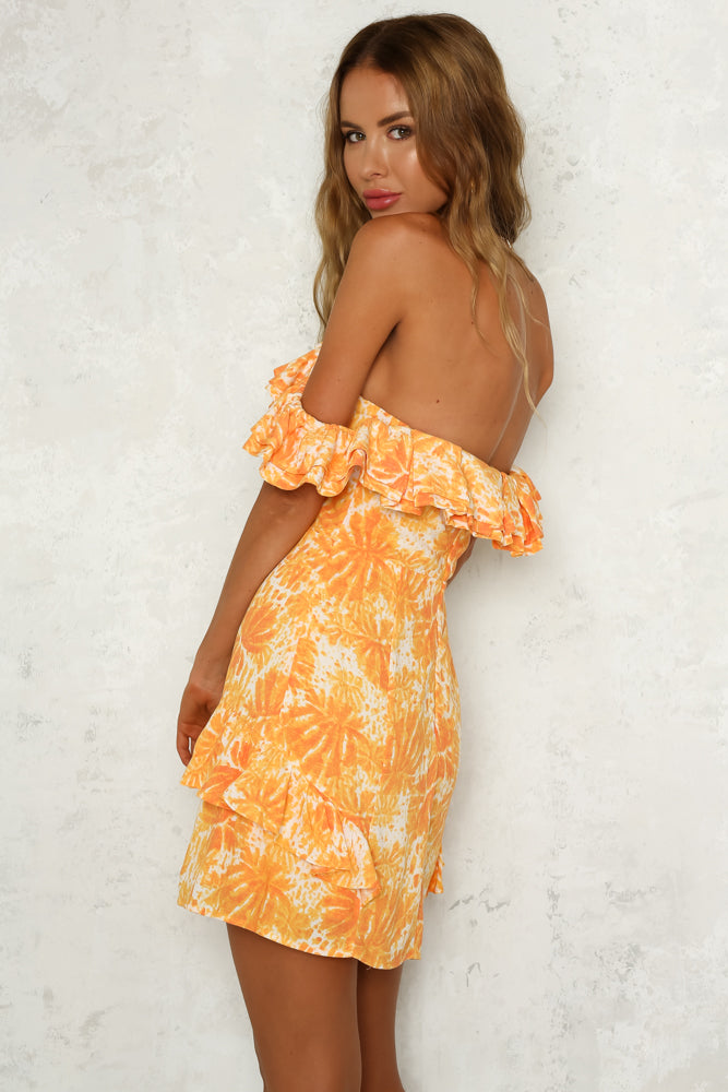 Back To Malibu Dress Orange | Hello Molly