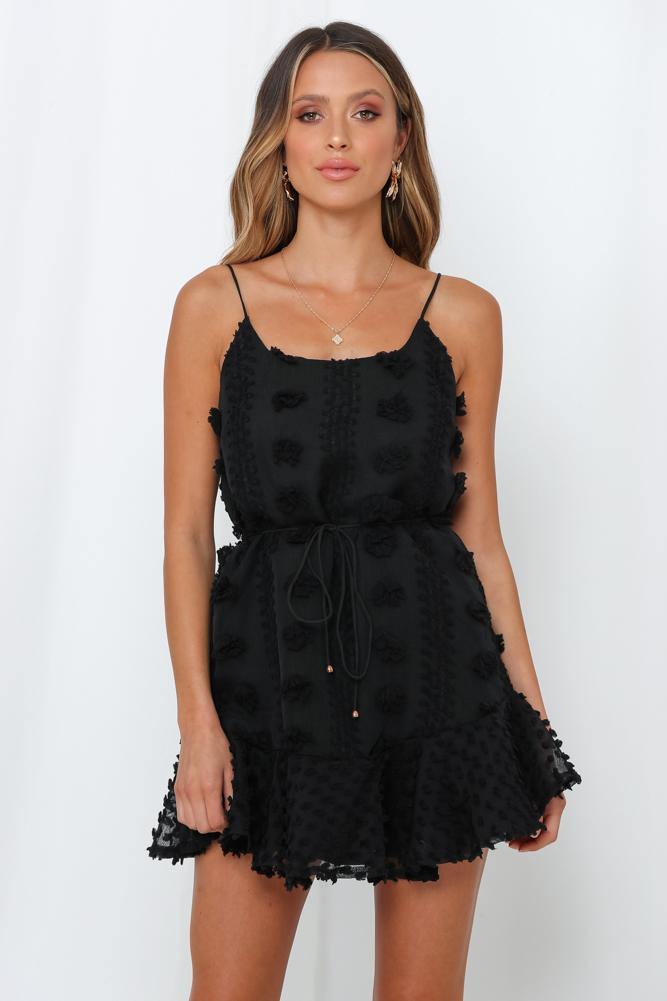 Waterfall Wishing Dress Black | Hello Molly