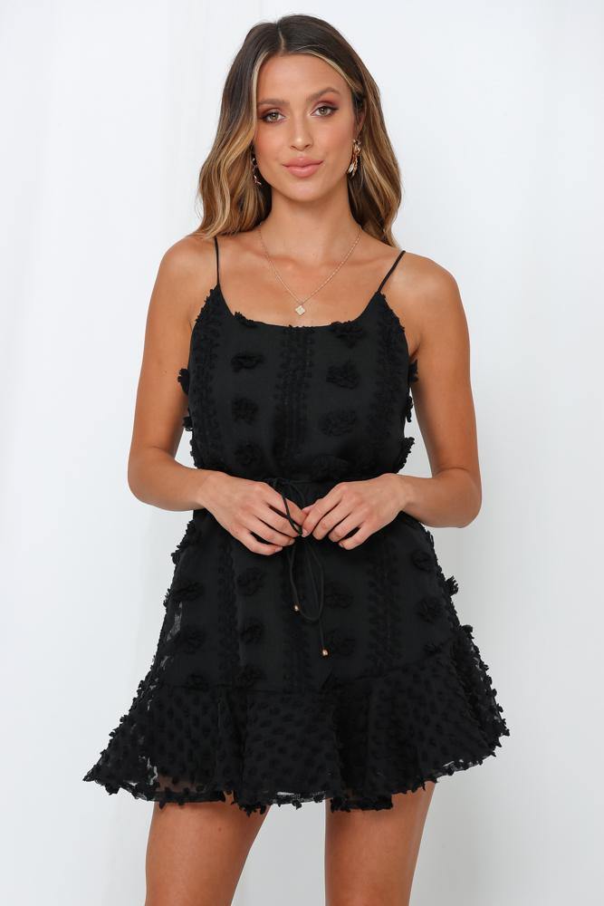 Waterfall Wishing Dress Black | Hello Molly