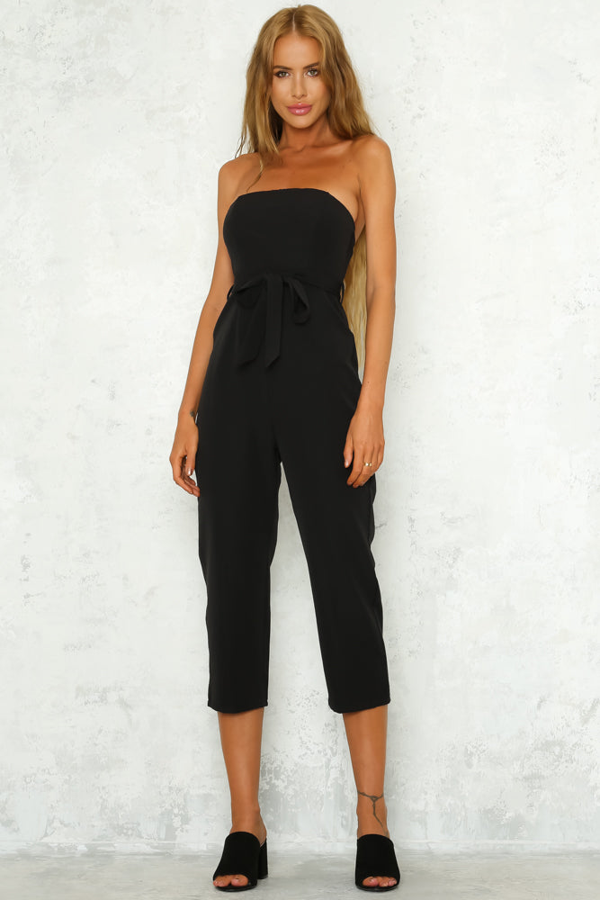 Is It Just Me Jumpsuit Black | Hello Molly