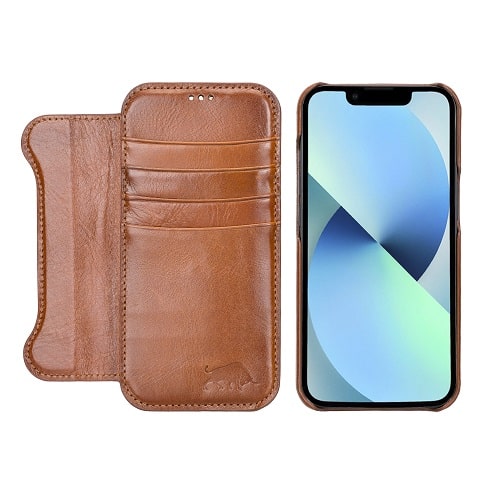 2 in 1 Bifold Wallet with Detachable MagSafe Wallet