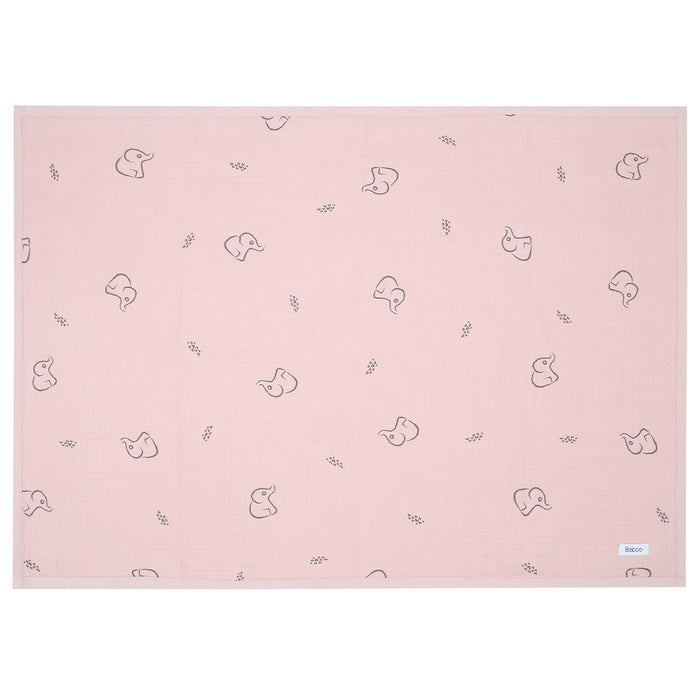 Pink 4-Ply Muslin Blanket