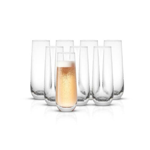 Catalina Footed Champagne Glass Iridescent Set/2