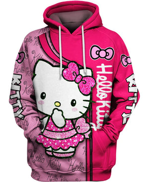 Kitty Graphic Style Hoodie - Howowoh