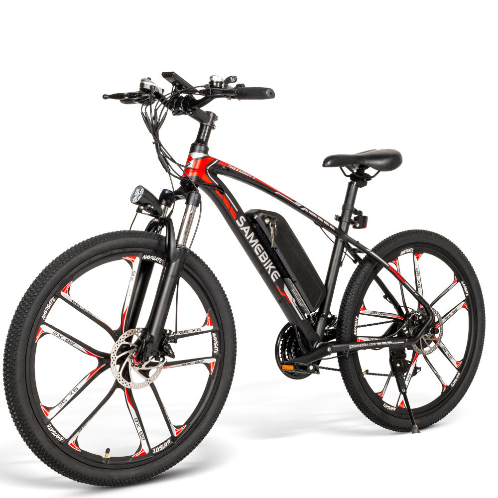 Samebike MYSM26 vélo électrique 30km/h batterie Lithium 48V 350W VTT pliant E-bike. Jantes 26 pouces. Noir ou blanc