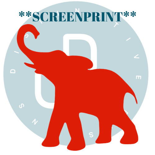 RED ELEPHANT **SCREENPRINT**