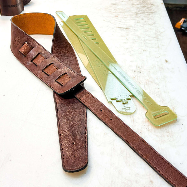 ACRYLIC TEMPLATES - Leather Strap Ends (for 1 ½” Wide Straps)